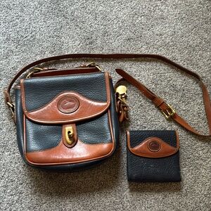 Dooney and Bourke crossbody purse with matching wallet